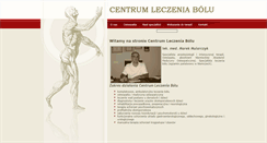 Desktop Screenshot of centrumleczeniabolu.pl