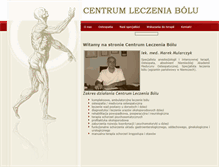 Tablet Screenshot of centrumleczeniabolu.pl